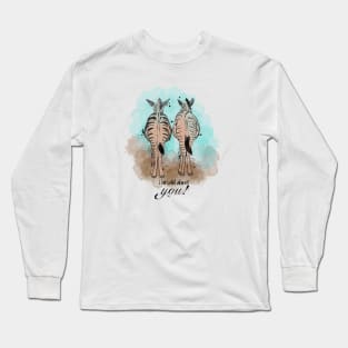 Zebra valentine's design Long Sleeve T-Shirt